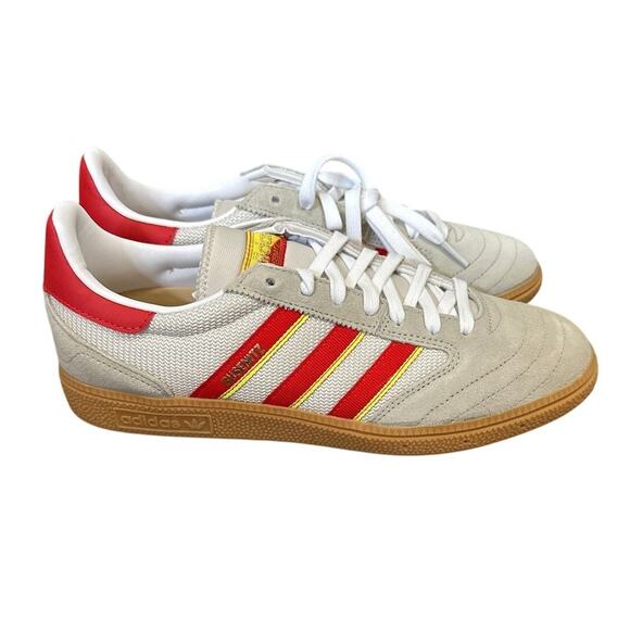 ADIDAS JI4416 Busenitz Vintage \'Feather Grey Red Sneakers Mens Size 8.5 New main image 4